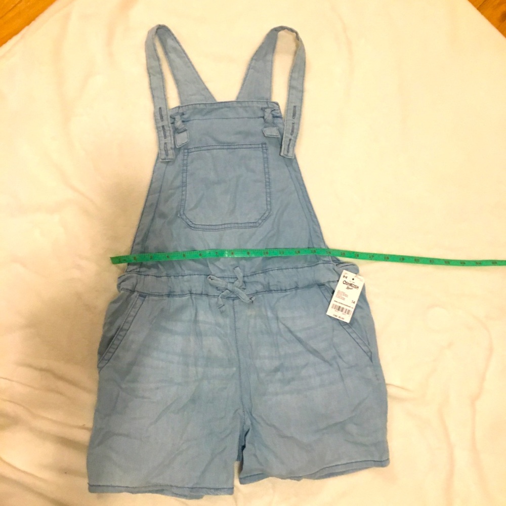 NWT Light denim overalls, fits women XS or teen 14